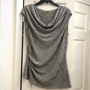 Calvin Klein’s Women’s Metallic Top with Angle Bottom